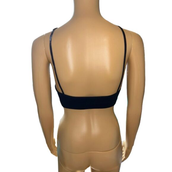 Free People IRR Intimately Ribbed Halter Top Black sz. M/L E1 - Picture 3 of 5